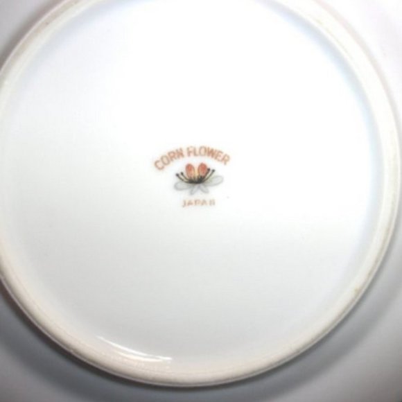 Vintage Cornflower Bread Butter China Plates - Picture 3 of 3